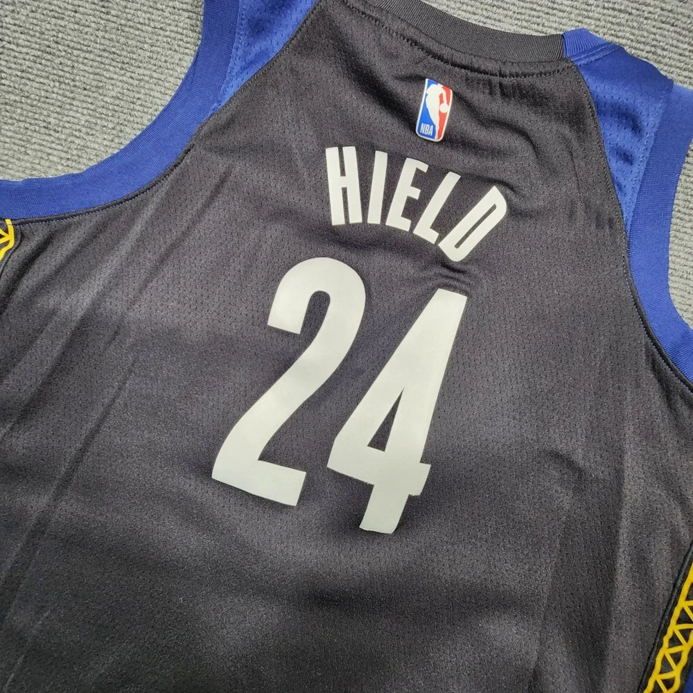 Nike Indiana Pacers Buddy Hield #24 Men XL Blue Black City Edition Swingman